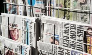 A newspaper stand