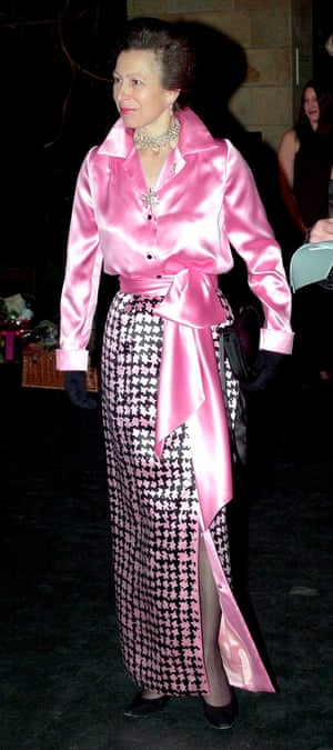 Starting a new millennium with a nod back to the 1980s in statement pink satin in 2000.