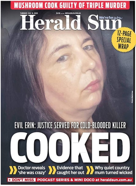 The front page of the Herald Sun, Tuesday 8 July 2025.