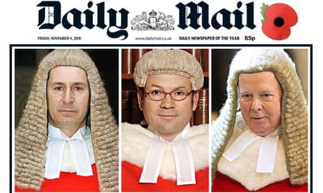 The Daily Mail front page that called High Court judges ‘enemies of the people’