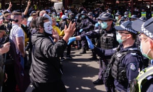 How Victoria S Covid Lockdown Protests Are Galvanising Australia S Right Australia News The Guardian
