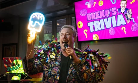 ‘I got addicted to it and loved it’ … pub trivia host James Breko hosts events five nights a week at venues across Sydney. His events attract a youthful crowd, and across Australia, the industry is growing. 