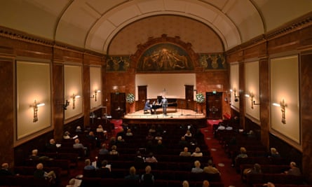 Socially distanced audiences in Wigmore Hall for a performance by Christian Gerhaher and Gerold Huber in 2020.