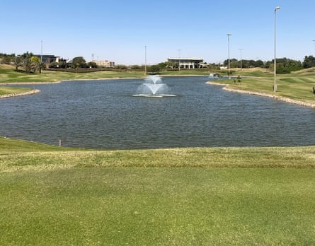 The artificial lake at Fenti Golf, a facility just outside Khartoum