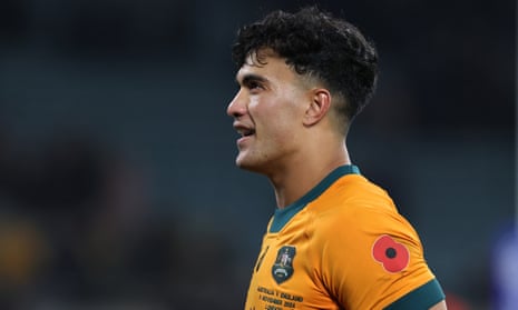 Suaalii on the pitch for Australia
