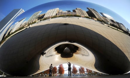 Self-reflection … Anish Kapoor’s Cloud Gate in Chicago.