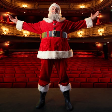 Marcus Hendry as Father Christmas, photographed at the Lyric Hammersmith, November 2020