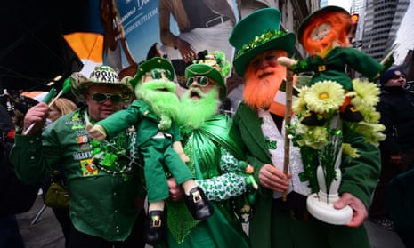 St Patrick's Day in the US: parade in New York City and green