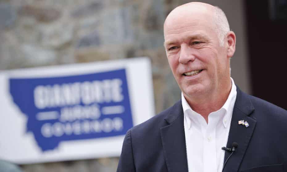Greg Gianforte killed a wolf being tracked by national park staff in February 2021 in violation of state rules.