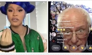Cardi B Schools Bernie And Bhad Bhabie Goes Brownface Rappers In Quarantine Music The Guardian