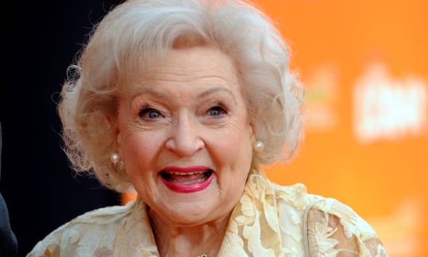 Betty White with a wide smile