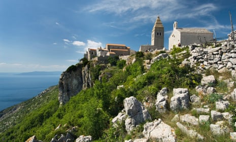 the ancient fortified village of Lubenice, on the island of Cres, Croatia