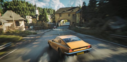 ‘Not always shooting’ … Bond takes to the road in 007 First Light.