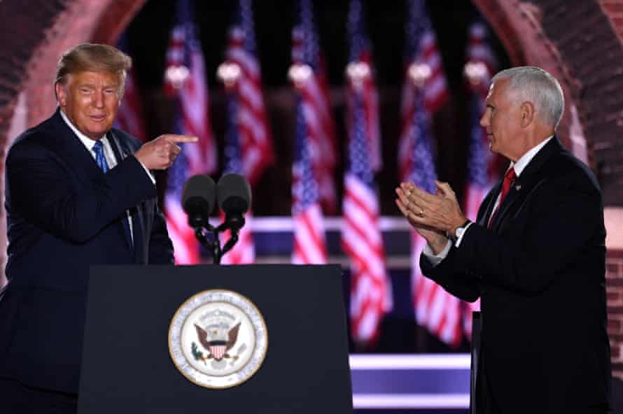 Donald Trump and Mike Pence in 2020