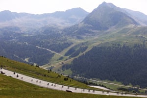 Stage 15 Céret to Andorre-la-VieilleThe Peloton passes through Port D’envalira