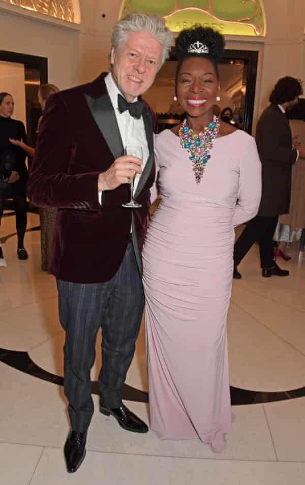Floella Benjamin with her husband Keith.