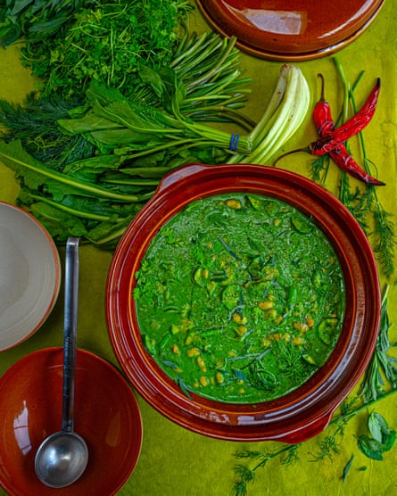 Green thoughts: vivid sorrel soup.