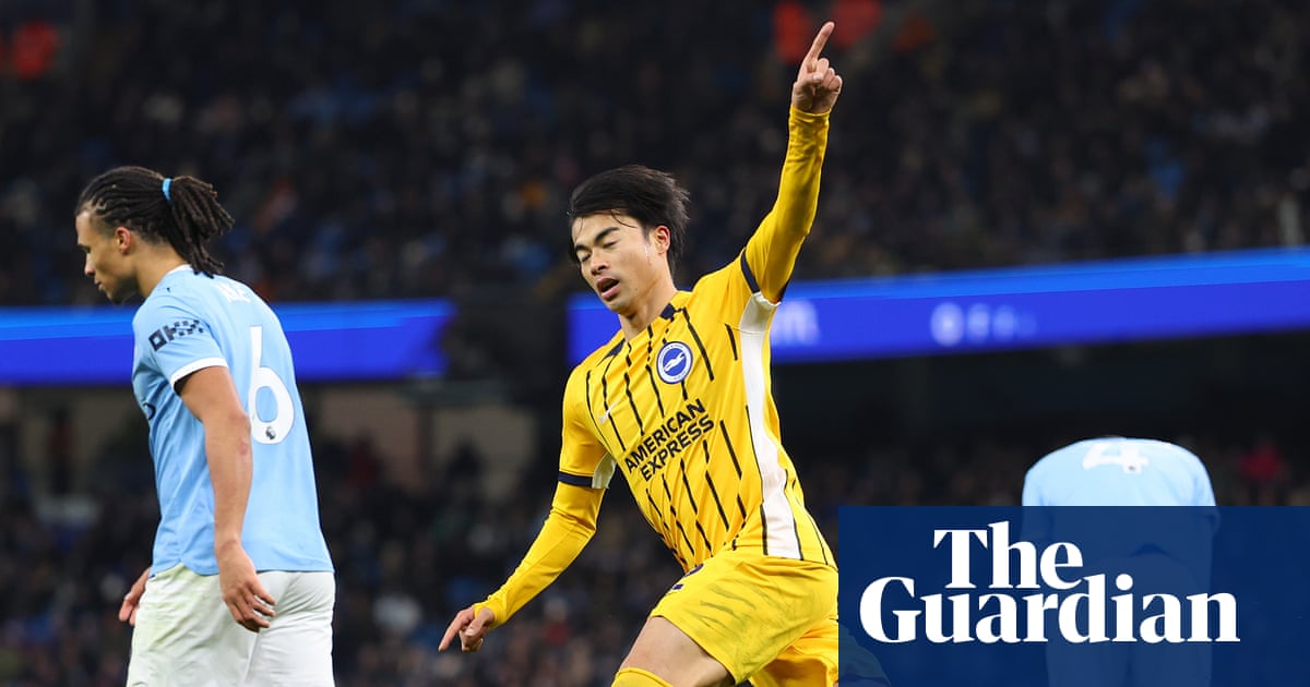 Brighton’s Kaoru Mitoma punishes Manchester City as title bid falters again