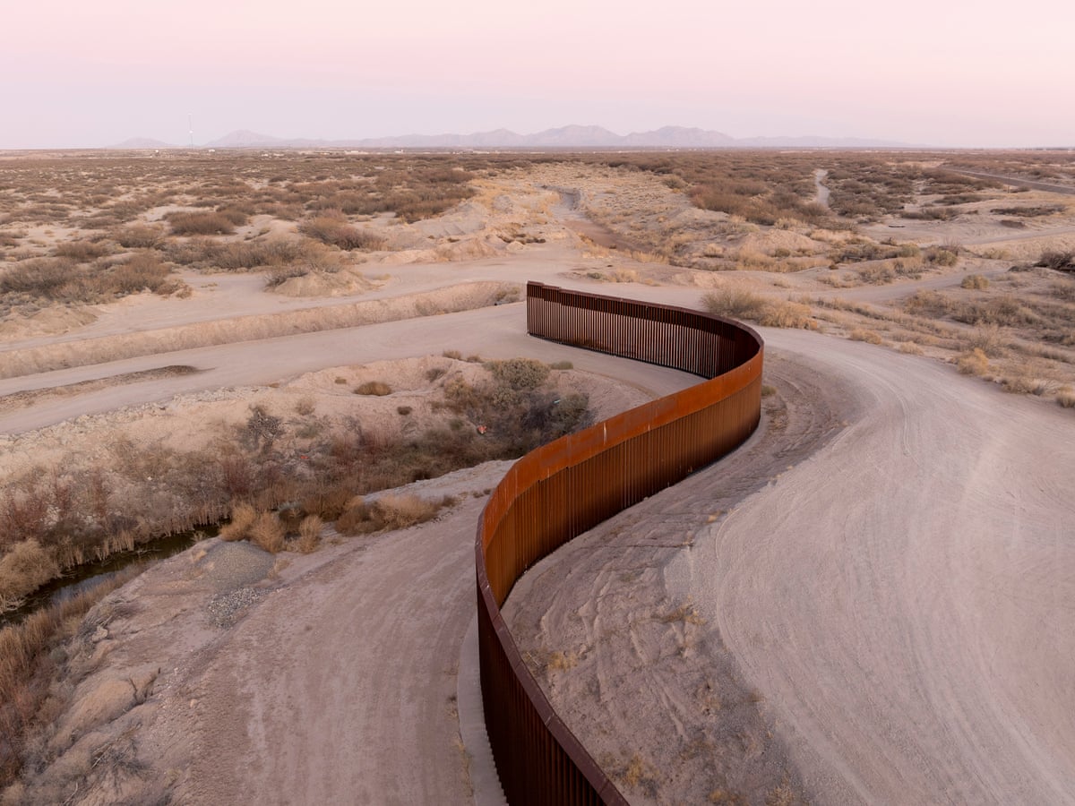 View from the border: the wall dividing the US and Mexico – in ...