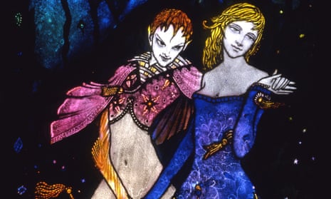 Detail from Harry Clarke’s Geneva panel, which offended President William T Cosgrave.