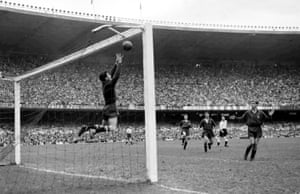 Antoni Ramallets makes a save during Spain’s 1-0 win against England in Rio De Janeiro