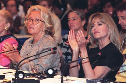 Bernadette Chirac and Jane Fonda