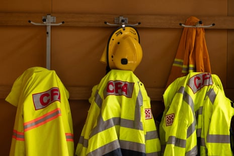 CFA turnouts at the Harcourt CFA station in Victoria