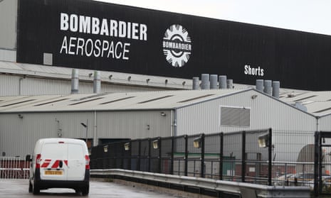 The Bombardier Aerospace plant in Belfast.