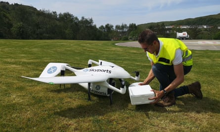 A Skyports drone is tested.