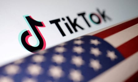 TikTok and the US flag