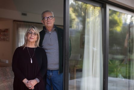 Claudia Osiani and her husband, Juan, at their home in Mar del Plata, Argentina