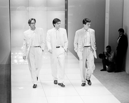 Armani Dinner Party and Presentation of Giorgio Armani Spring 1988 Ready to Wear Fashions (Photo by Ken Abbinante/Penske Media via Getty Images)
