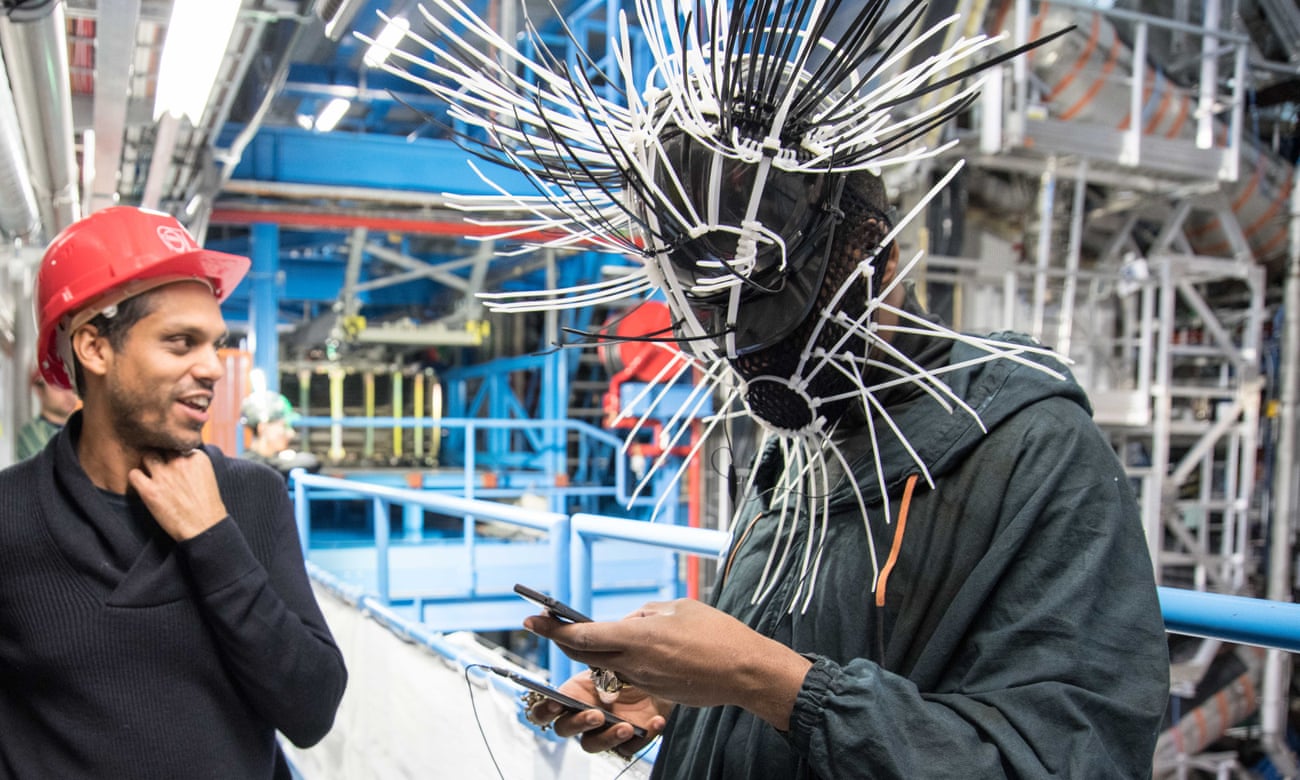 Collision course … Haroon Mirza, left, and Gaika at Cern; their work, called The Wave Epoch, will be at the Brighton festival.