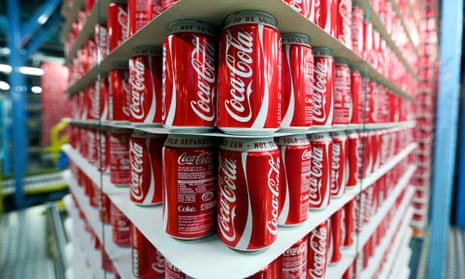 Coca-Cola cans at Rexam’s beverage can plant in Wakefield
