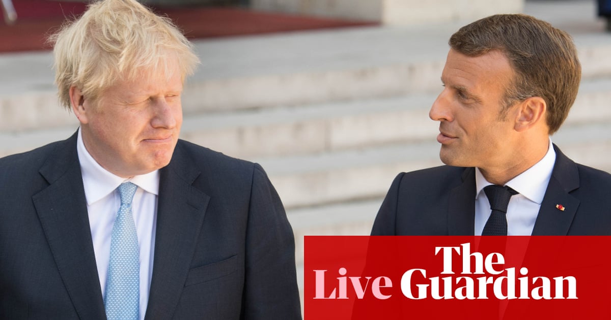 Emmanuel Macron tells Boris Johnson backstop is 'indispensable' – live