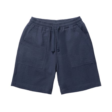 Service Works Seersucker Chef Shorts – dark navy