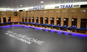 The Chelsea changing room at Stamford Bridge