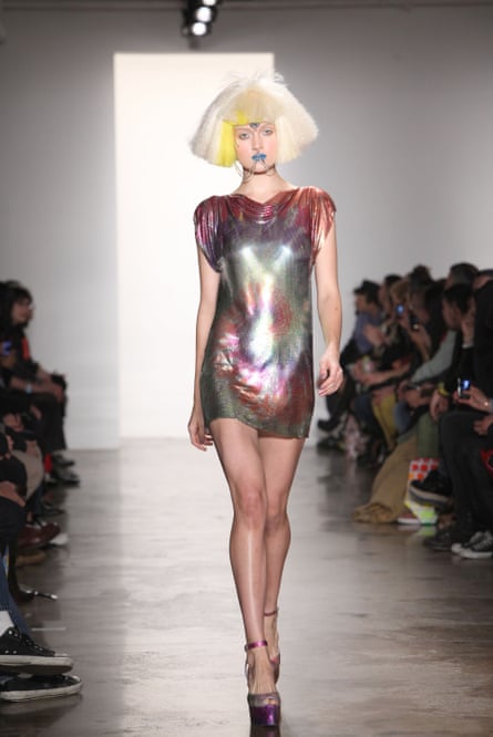 Jeremy Scott showed a New Rave influence in his designs.