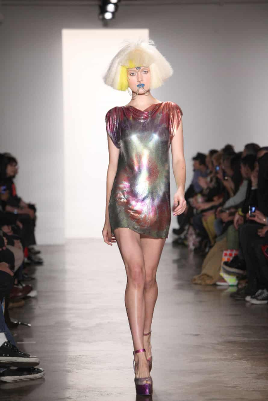 Jeremy Scott showed a New Rave influence in his designs.