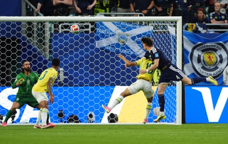 Scott McTominay heads straight at Alisson