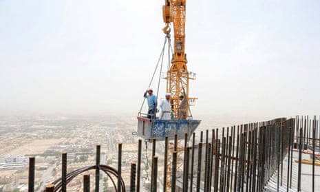 A construction site in Riyadh, Saudi Arabia
