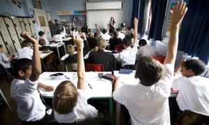 Pupils at a grammar school in Norfolk.