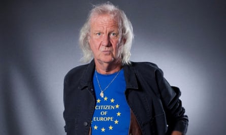 Ed Vulliamy with Europe T-shirt