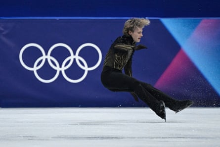 Ilia Malinin fell twice during Friday’s free skate.