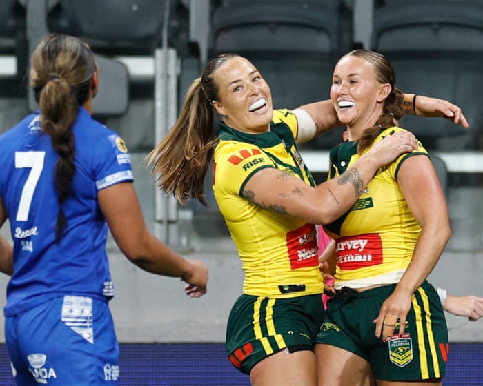 Australia 40-0 Samoa: women’s Rugby League World Cup – live reaction