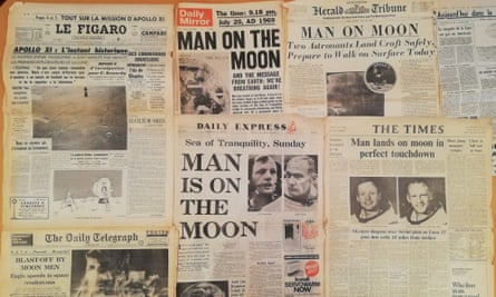 Luis Burnay’s collection of 1969 newspapers celebrating the Apollo 11 moon landings