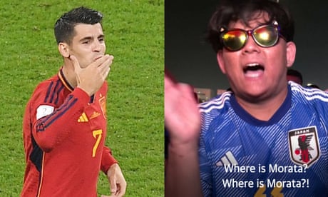 Morata or moratta? Japan fans mock Spanish striker after 2-1 World Cup win – video