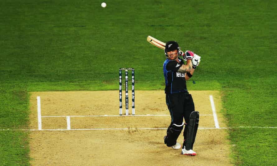 Brendon McCullum scored six against South Africa in the semifinals of the 2015 Cricket World Cup in Auckland.
