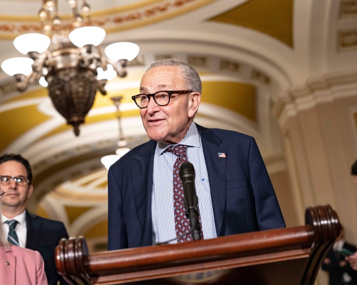 Blanche confirmation allows Trump to continue ‘pervasive, breathtaking corruption’, says Schumer – US politics live — image supplied by The Guardian World's feed