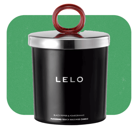 LELO Flickering Touch Massage Candle, Black Peppper and Pomegranate, 400g